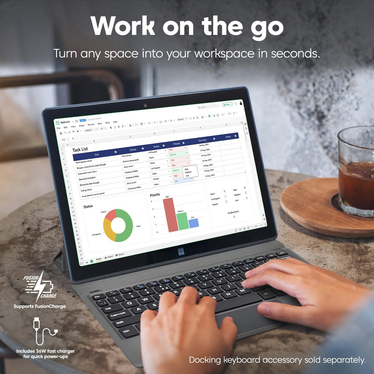 Fusion5 Professional Tablet PC with Windows 11 (10.1")