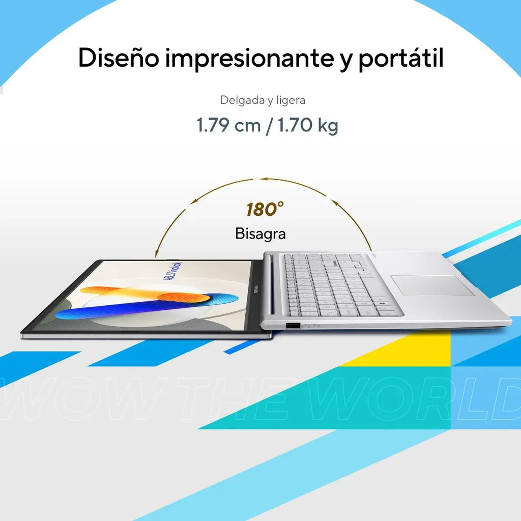 Laptop Asus Vivobook 15 Ci5 120 16GB 512GB SSD+ Mochila y Mouse