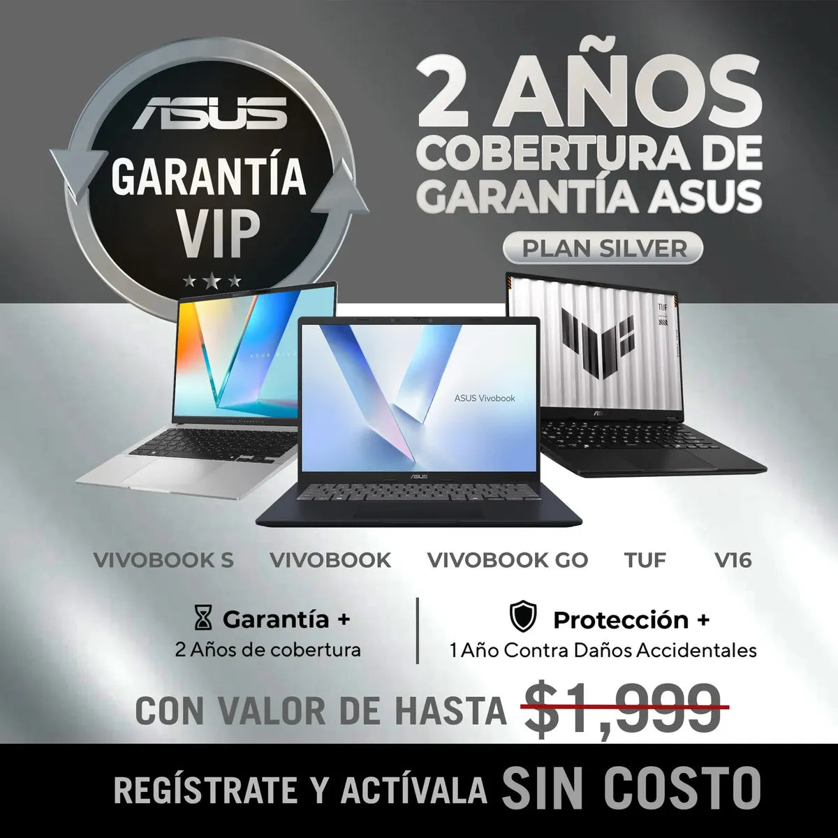 Laptop Asus Vivobook 15 Ci5 120 16GB 512GB SSD+ Mochila y Mouse