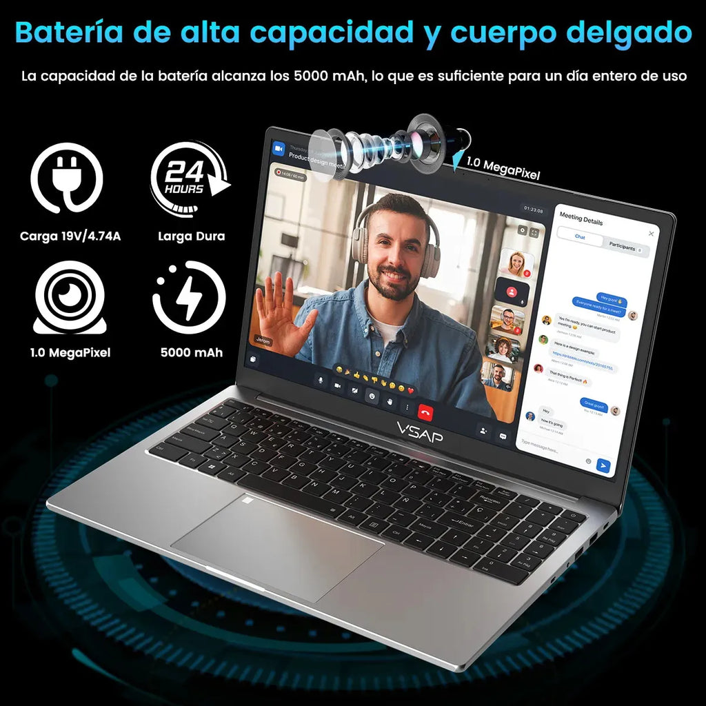 Notebook VSAP 16 Pulgadas Intel Core i7 13620H 16GB 512GB SSD Windows 11 Pro