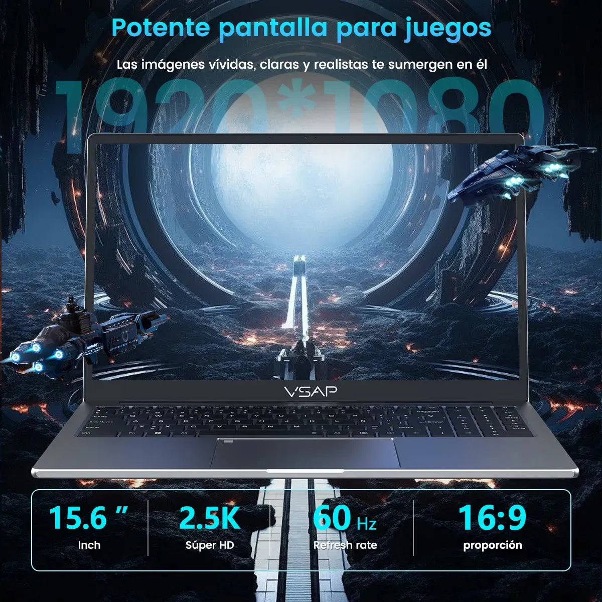 Notebook VSAP 16 Pulgadas Intel Core i7 13620H 16GB 512GB SSD Windows 11 Pro